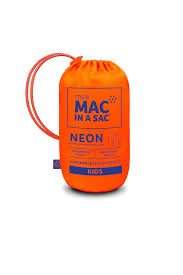 Mac In A Sac Adult Jacket Neon Orange / Blue Zip
