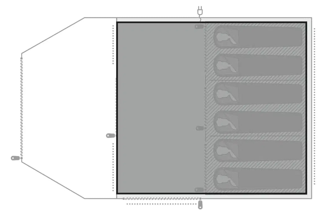 Easy Camp Kullen 6 Air Footprint