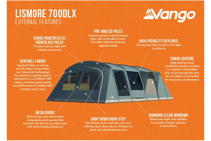 Vango Lismore Poled 700DLX Package