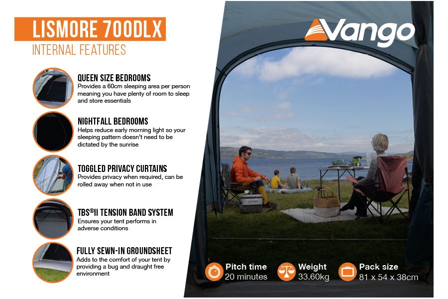 Vango Lismore Poled 700DLX Package