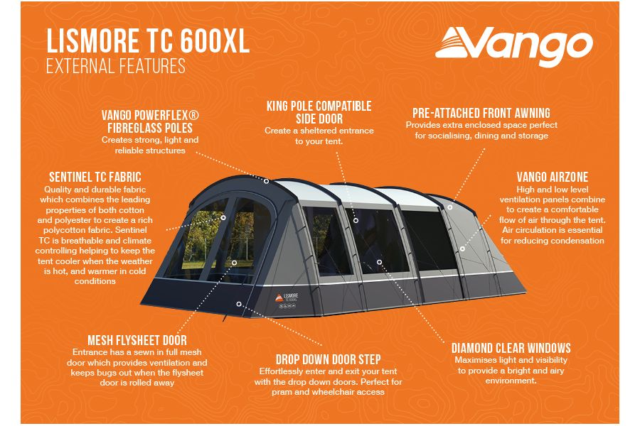 Vango Lismore TC 600XL Package