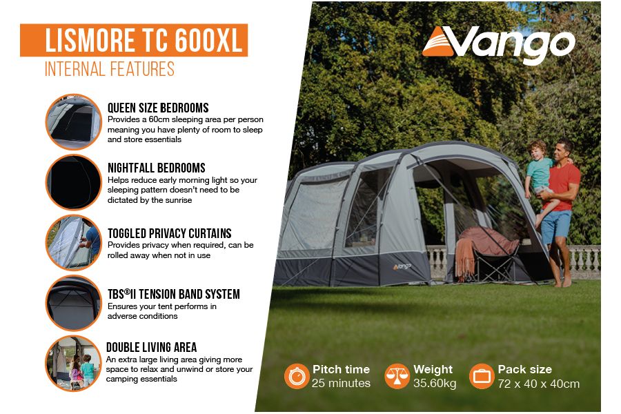 Vango Lismore TC 600XL Package