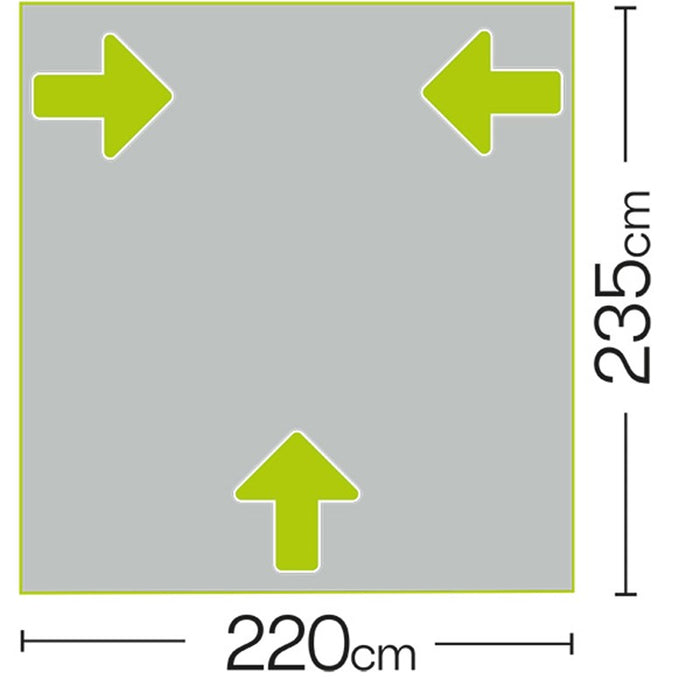 Quest Falcon Pro 220 Poled Porch Awning