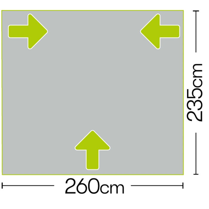 Quest Falcon Pro 260 Poled Porch Awning