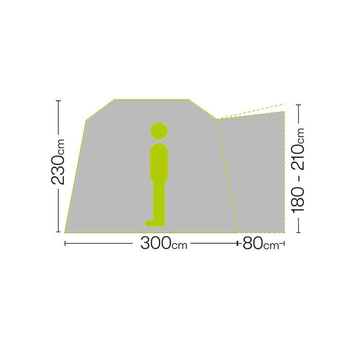 Quest Eagle Air Drive Away Awning Low (180-210)