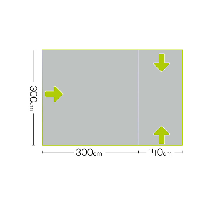 Quest Kestral Poled Drive Away Tailgate Awning