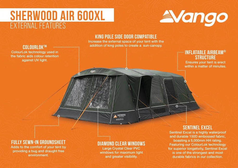 Vango Sherwood Air 600XL Package (Incl. Footprint) 2025