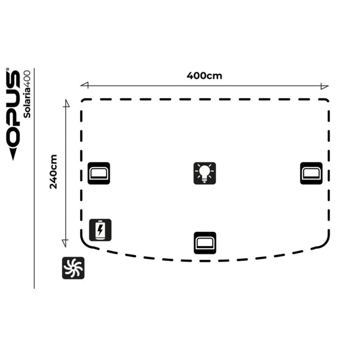 OPUS Solaria 400 Smart Air Canopy (Inc. Side and Front Panels)