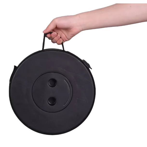 Quest Black Portable Telescopic Stool