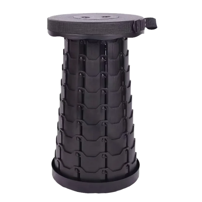 Quest Black Portable Telescopic Stool