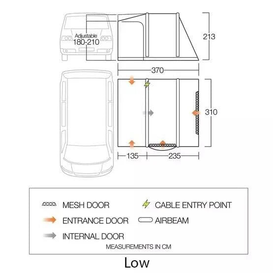 Vango Kela Pro Air Low Shadow Grey