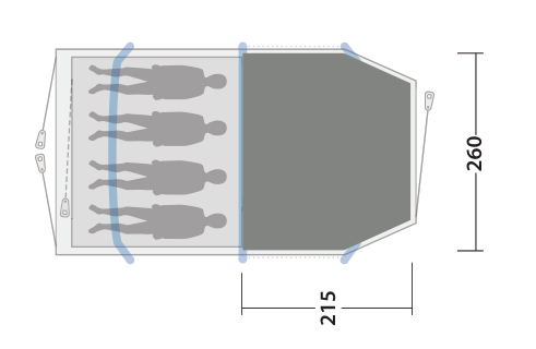 Outwell Starhill 4 Flat Woven Carpet