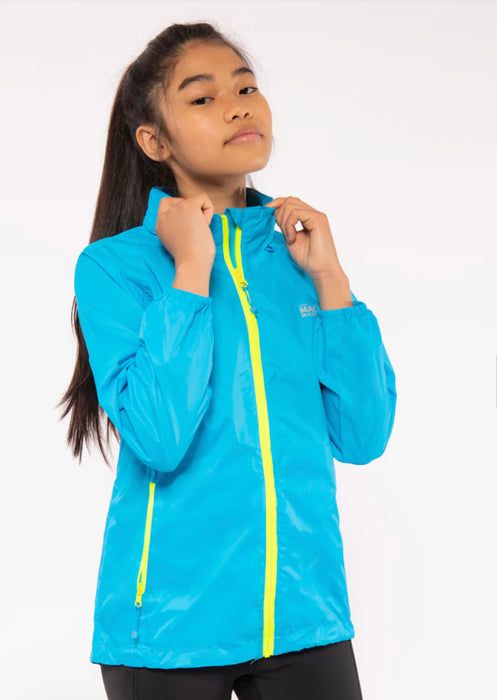 Mac In A Sac Jacket Kids Neon Blue