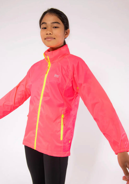 Mac In A Sac Jacket Kids Neon Pink