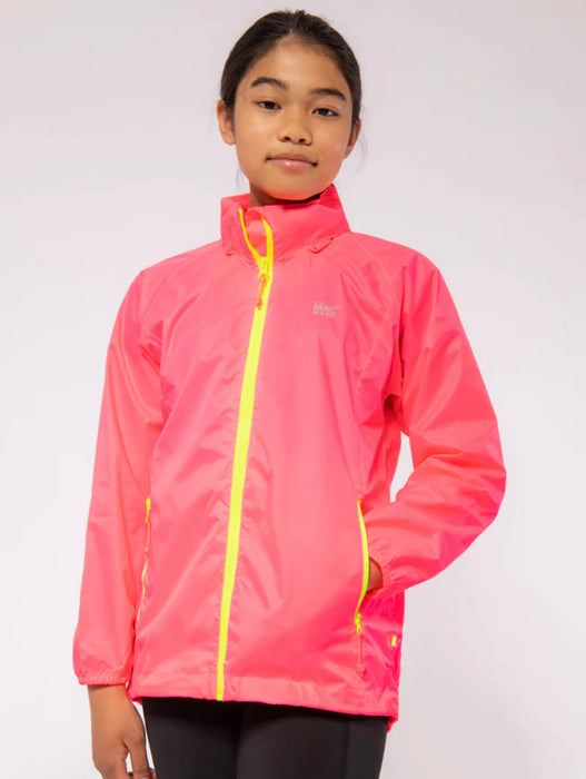 Mac In A Sac Jacket Kids Neon Pink