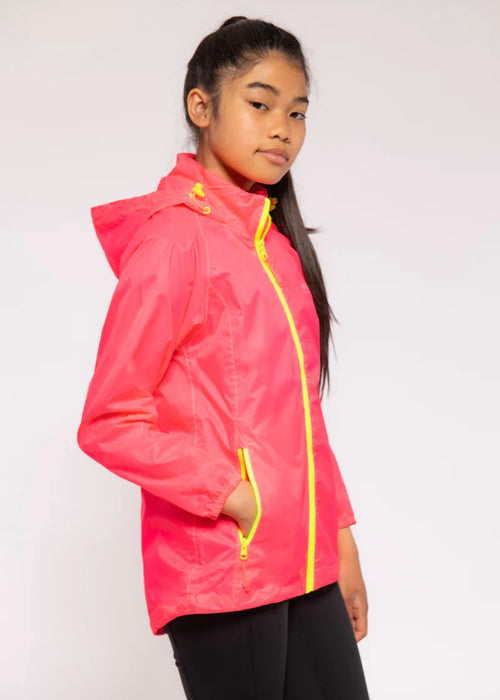 Mac In A Sac Jacket Kids Neon Pink