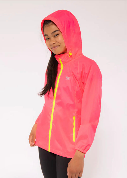 Mac In A Sac Jacket Kids Neon Pink