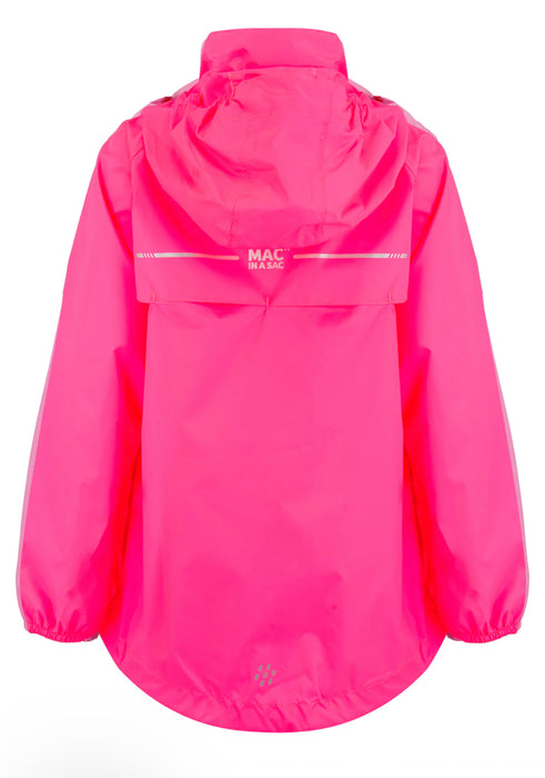 Mac In A Sac Jacket Kids Neon Pink