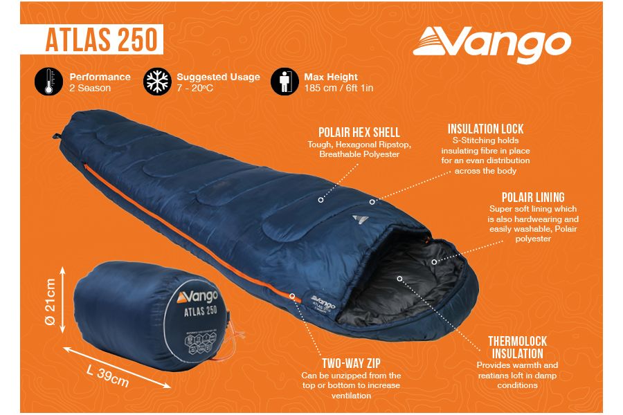 Vango Atlas 250 Sleeping Bag