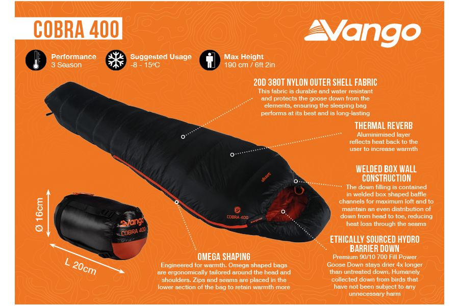 Vango Cobra 400 Sleeping Bag