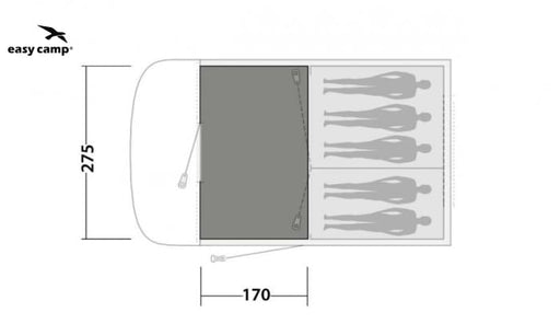 Easy Camp Palmdale 500 Lux Carpet - Tent Carpets