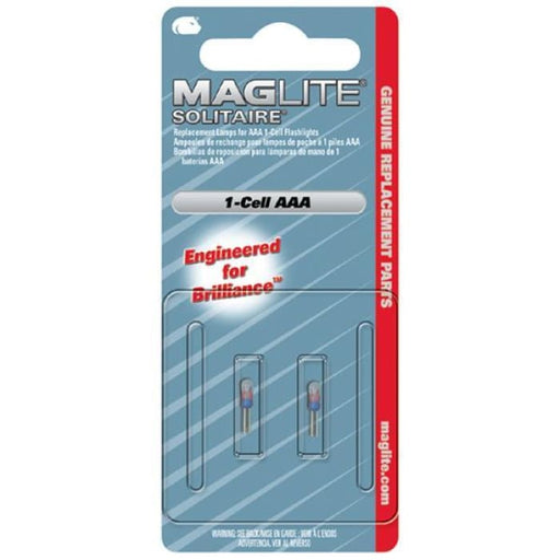 Maglite - Solitare 1 Cell AAA Replacement Lamps x 2 - 