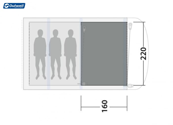 Outwell Lindale 3 PA Carpet - Tent Carpets