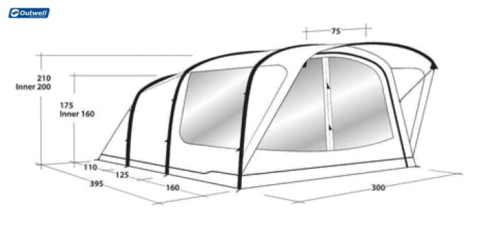 Outwell Lindale 5PA Air Tent