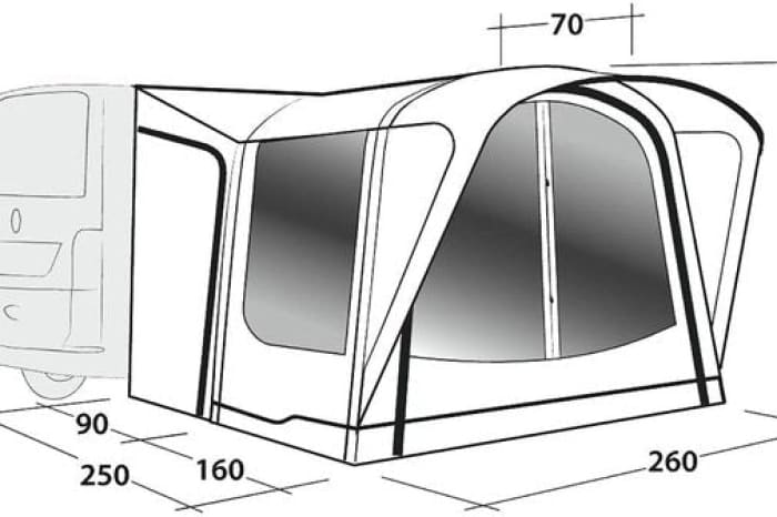 Outwell Drive-away Awning Newburg 160 Air