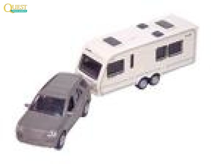 Quest Car With Towed Caravan Toy