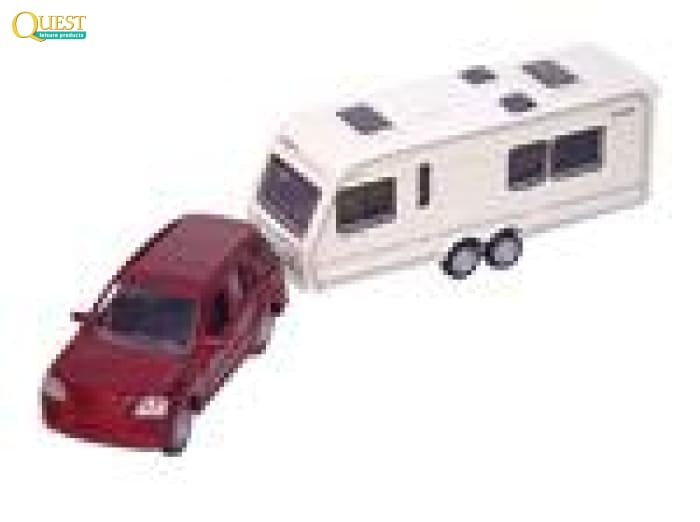 Quest Car With Towed Caravan Toy