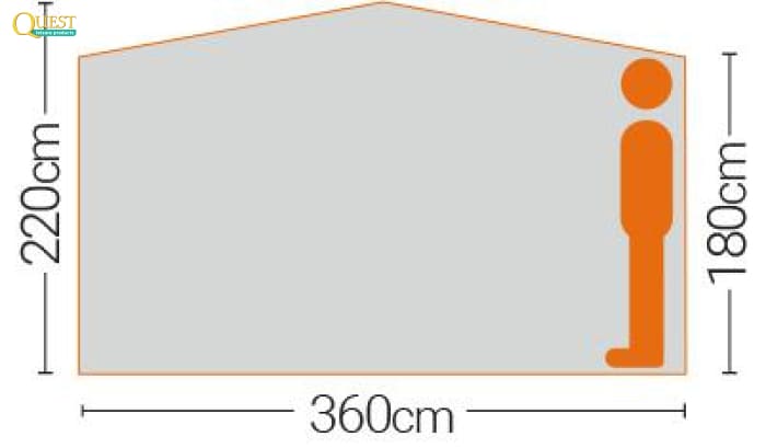 Quest Screen House Pro 6 - Shelters & Tarps