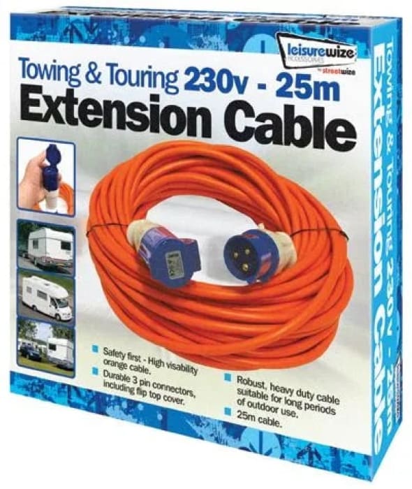 Streetwize 230v 25m Extension Lead