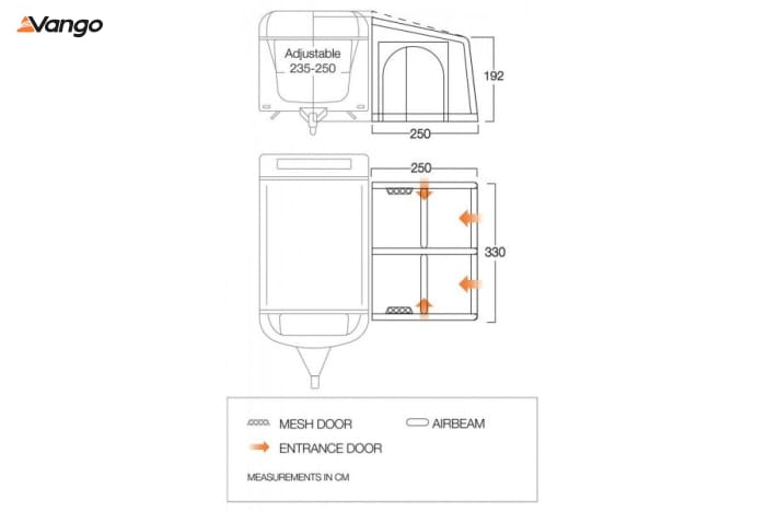 Vango Balletto Air 330 Elements ProShield