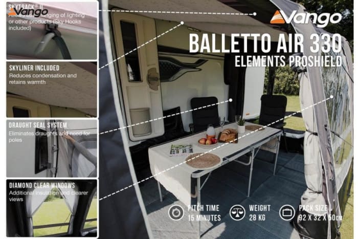 Vango Balletto Air 330 Elements ProShield