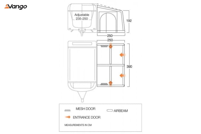 Vango Balletto Air 390 Elements Shield